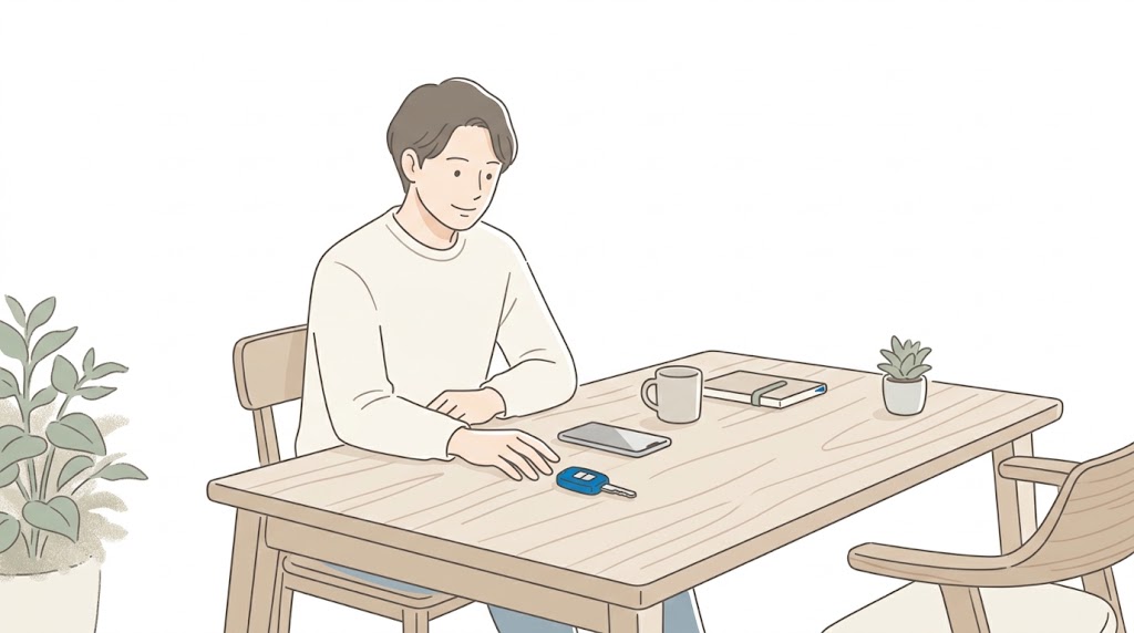 マイカーローン検討のイメージイラスト