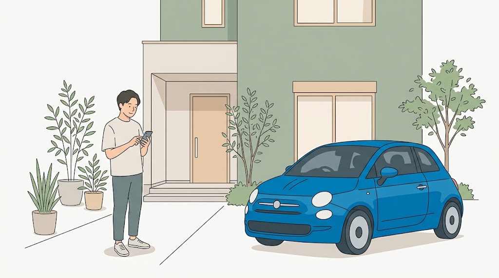車のローン審査対策と解決法について調べる人のイメージイラスト