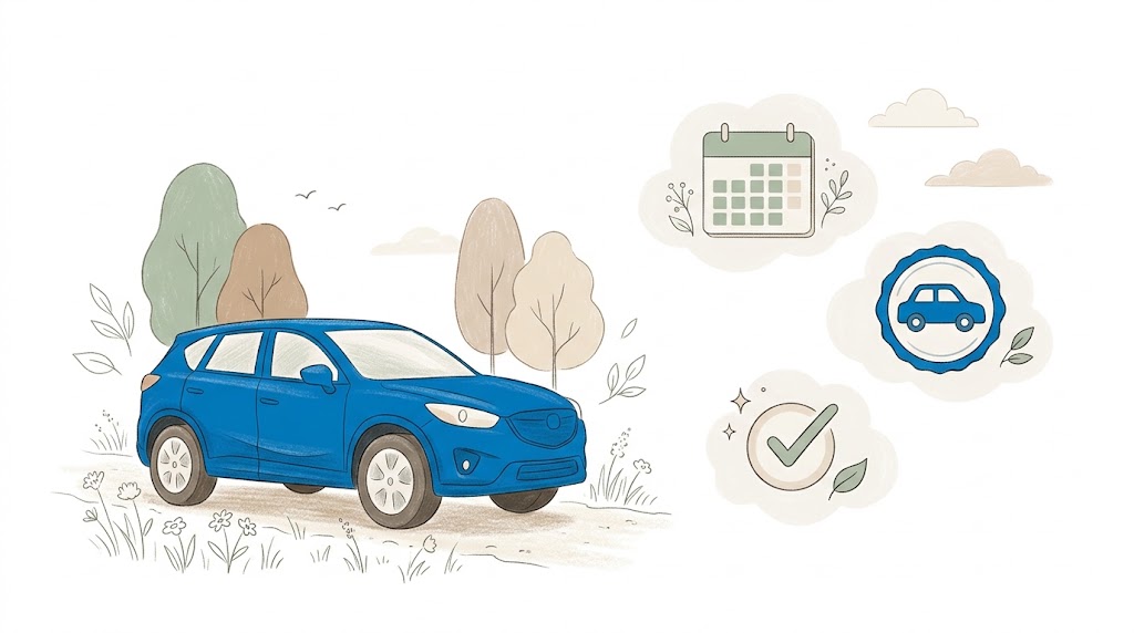 頭金なしで利用できる自動車ファイナンスプランのイメージイラスト